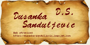 Dušanka Sanduljević vizit kartica